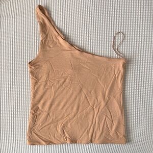 J. Crew One-Shoulder Camel Camisole